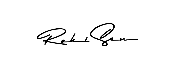 Also we have Roki Sen name is the best signature style. Create professional handwritten signature collection using Asem Kandis PERSONAL USE autograph style. Roki Sen signature style 9 images and pictures png