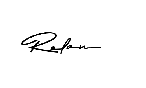 How to make Rolan signature? Asem Kandis PERSONAL USE is a professional autograph style. Create handwritten signature for Rolan name. Rolan signature style 9 images and pictures png