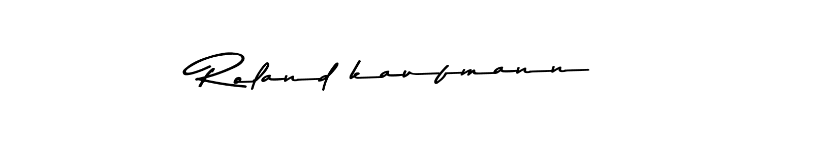 How to make Roland kaufmann name signature. Use Asem Kandis PERSONAL USE style for creating short signs online. This is the latest handwritten sign. Roland kaufmann signature style 9 images and pictures png