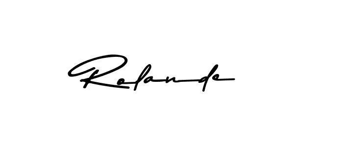 This is the best signature style for the Rolande name. Also you like these signature font (Asem Kandis PERSONAL USE). Mix name signature. Rolande signature style 9 images and pictures png