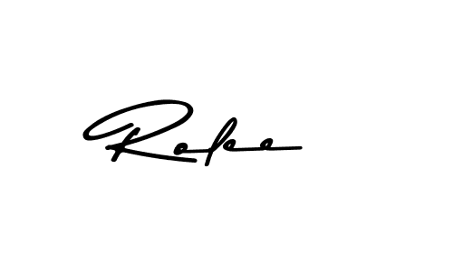 Design your own signature with our free online signature maker. With this signature software, you can create a handwritten (Asem Kandis PERSONAL USE) signature for name Rolee. Rolee signature style 9 images and pictures png