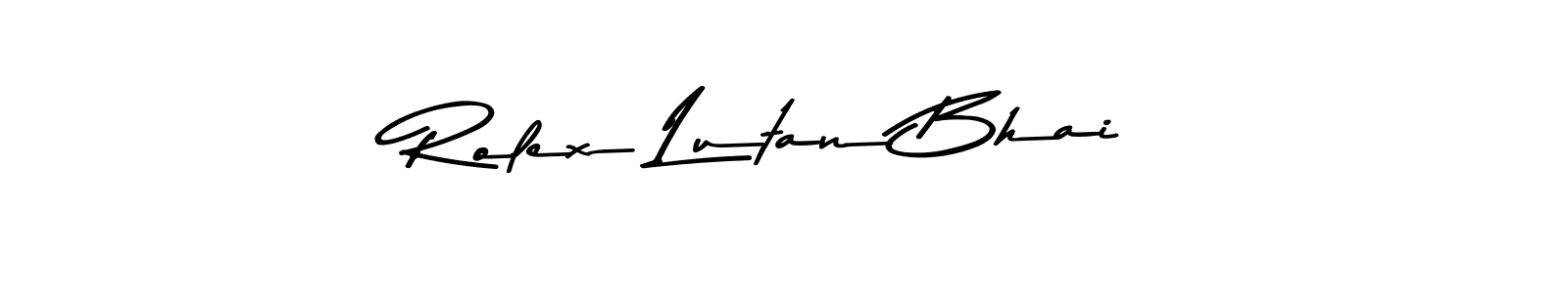 Here are the top 10 professional signature styles for the name Rolex Lutan Bhai. These are the best autograph styles you can use for your name. Rolex Lutan Bhai signature style 9 images and pictures png