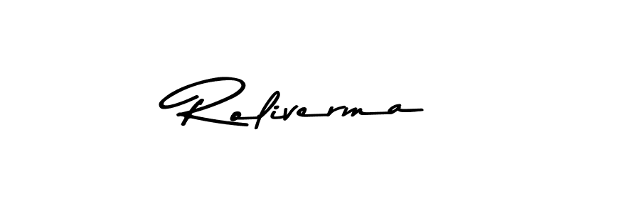 Roliverma stylish signature style. Best Handwritten Sign (Asem Kandis PERSONAL USE) for my name. Handwritten Signature Collection Ideas for my name Roliverma. Roliverma signature style 9 images and pictures png