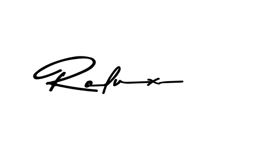 if you are searching for the best signature style for your name Rolux. so please give up your signature search. here we have designed multiple signature styles  using Asem Kandis PERSONAL USE. Rolux signature style 9 images and pictures png