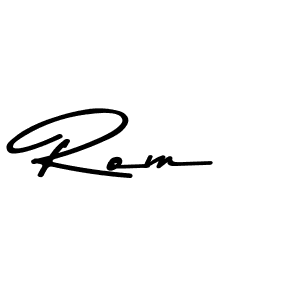 How to make Rom signature? Asem Kandis PERSONAL USE is a professional autograph style. Create handwritten signature for Rom name. Rom signature style 9 images and pictures png