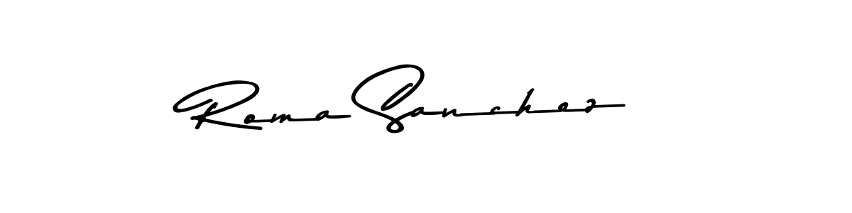 Asem Kandis PERSONAL USE is a professional signature style that is perfect for those who want to add a touch of class to their signature. It is also a great choice for those who want to make their signature more unique. Get Roma Sanchez name to fancy signature for free. Roma Sanchez signature style 9 images and pictures png