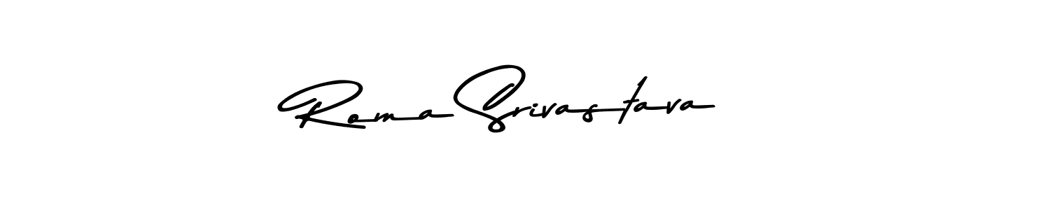 Make a beautiful signature design for name Roma Srivastava. Use this online signature maker to create a handwritten signature for free. Roma Srivastava signature style 9 images and pictures png