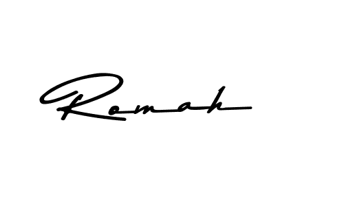 This is the best signature style for the Romah name. Also you like these signature font (Asem Kandis PERSONAL USE). Mix name signature. Romah signature style 9 images and pictures png