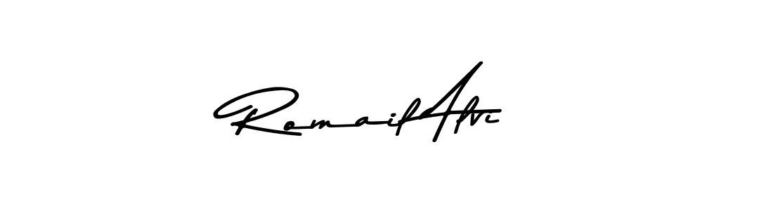 You can use this online signature creator to create a handwritten signature for the name Romail Alvi. This is the best online autograph maker. Romail Alvi signature style 9 images and pictures png