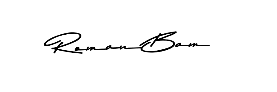 Here are the top 10 professional signature styles for the name Roman Bam. These are the best autograph styles you can use for your name. Roman Bam signature style 9 images and pictures png