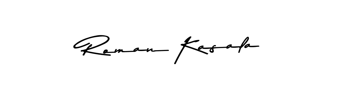 How to make Roman Kasala name signature. Use Asem Kandis PERSONAL USE style for creating short signs online. This is the latest handwritten sign. Roman Kasala signature style 9 images and pictures png