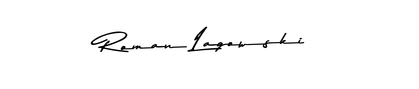 Asem Kandis PERSONAL USE is a professional signature style that is perfect for those who want to add a touch of class to their signature. It is also a great choice for those who want to make their signature more unique. Get Roman Lagowski name to fancy signature for free. Roman Lagowski signature style 9 images and pictures png