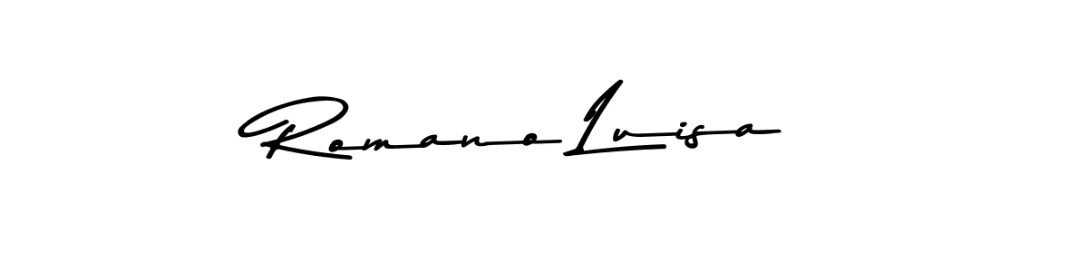 Also we have Romano Luisa name is the best signature style. Create professional handwritten signature collection using Asem Kandis PERSONAL USE autograph style. Romano Luisa signature style 9 images and pictures png