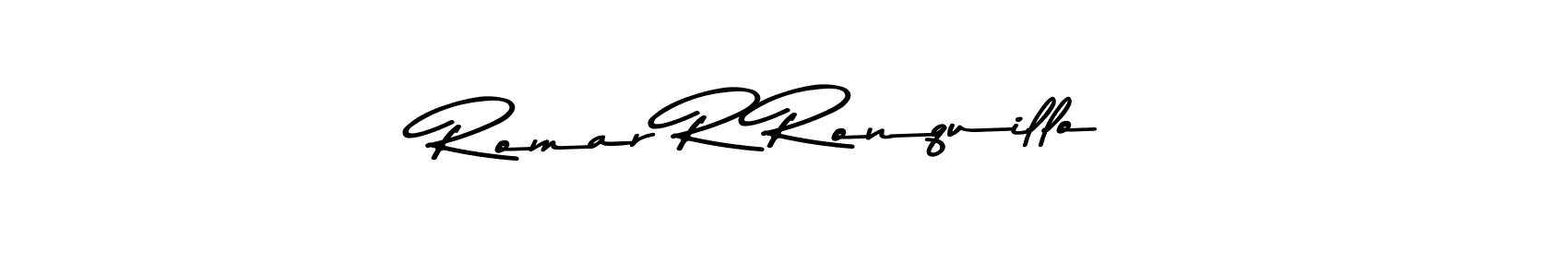 Similarly Asem Kandis PERSONAL USE is the best handwritten signature design. Signature creator online .You can use it as an online autograph creator for name Romar R Ronquillo. Romar R Ronquillo signature style 9 images and pictures png
