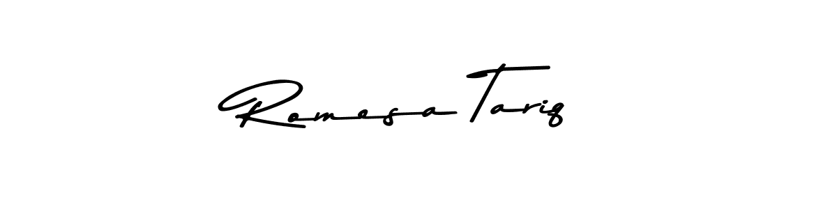 if you are searching for the best signature style for your name Romesa Tariq. so please give up your signature search. here we have designed multiple signature styles  using Asem Kandis PERSONAL USE. Romesa Tariq signature style 9 images and pictures png