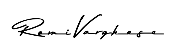 Design your own signature with our free online signature maker. With this signature software, you can create a handwritten (Asem Kandis PERSONAL USE) signature for name Romi Varghese. Romi Varghese signature style 9 images and pictures png
