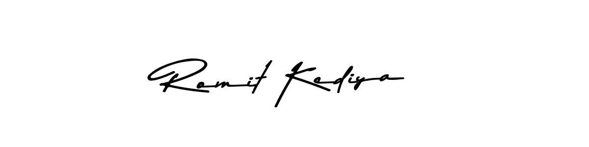 Make a beautiful signature design for name Romit Kediya. Use this online signature maker to create a handwritten signature for free. Romit Kediya signature style 9 images and pictures png