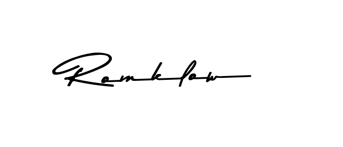 Here are the top 10 professional signature styles for the name Romklow. These are the best autograph styles you can use for your name. Romklow signature style 9 images and pictures png