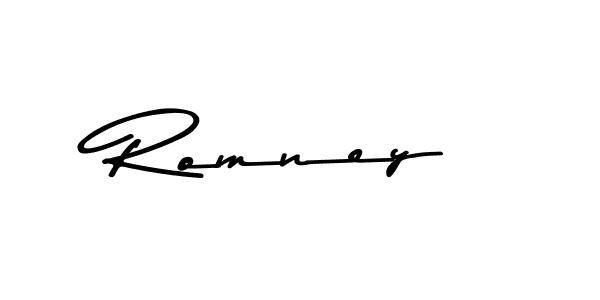 How to make Romney name signature. Use Asem Kandis PERSONAL USE style for creating short signs online. This is the latest handwritten sign. Romney signature style 9 images and pictures png
