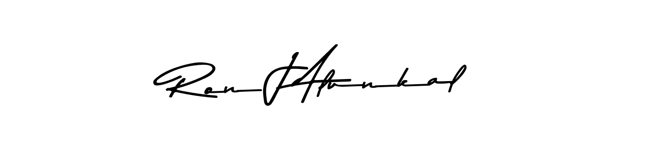 Also You can easily find your signature by using the search form. We will create Ron J Alunkal name handwritten signature images for you free of cost using Asem Kandis PERSONAL USE sign style. Ron J Alunkal signature style 9 images and pictures png