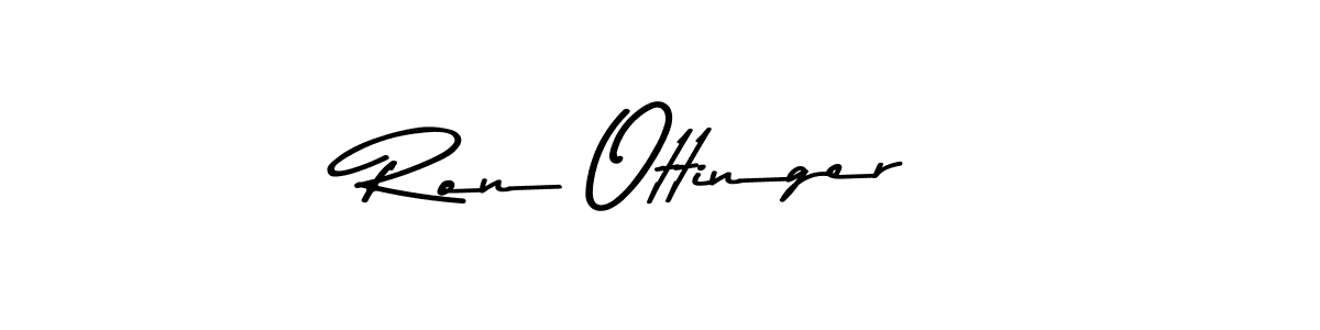 Ron Ottinger stylish signature style. Best Handwritten Sign (Asem Kandis PERSONAL USE) for my name. Handwritten Signature Collection Ideas for my name Ron Ottinger. Ron Ottinger signature style 9 images and pictures png
