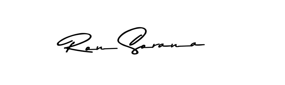 Use a signature maker to create a handwritten signature online. With this signature software, you can design (Asem Kandis PERSONAL USE) your own signature for name Ron Sorana. Ron Sorana signature style 9 images and pictures png