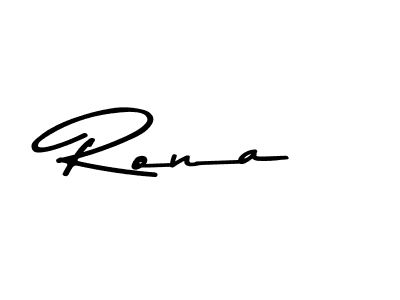 Make a beautiful signature design for name Rona. With this signature (Asem Kandis PERSONAL USE) style, you can create a handwritten signature for free. Rona signature style 9 images and pictures png