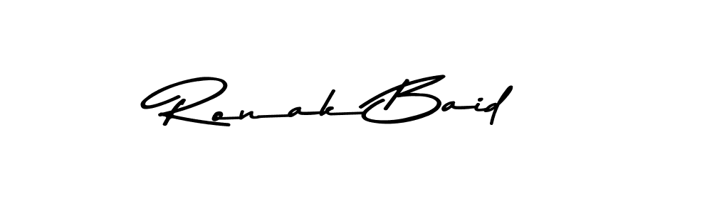 This is the best signature style for the Ronak Baid name. Also you like these signature font (Asem Kandis PERSONAL USE). Mix name signature. Ronak Baid signature style 9 images and pictures png