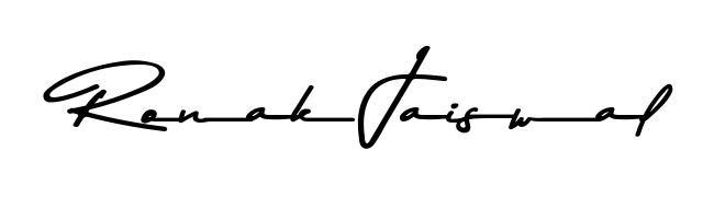 Make a short Ronak Jaiswal signature style. Manage your documents anywhere anytime using Asem Kandis PERSONAL USE. Create and add eSignatures, submit forms, share and send files easily. Ronak Jaiswal signature style 9 images and pictures png