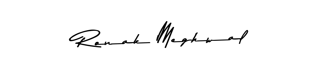 The best way (Asem Kandis PERSONAL USE) to make a short signature is to pick only two or three words in your name. The name Ronak Meghwal include a total of six letters. For converting this name. Ronak Meghwal signature style 9 images and pictures png