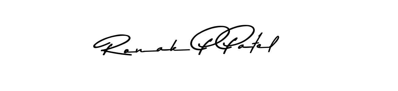 Also You can easily find your signature by using the search form. We will create Ronak P Patel name handwritten signature images for you free of cost using Asem Kandis PERSONAL USE sign style. Ronak P Patel signature style 9 images and pictures png