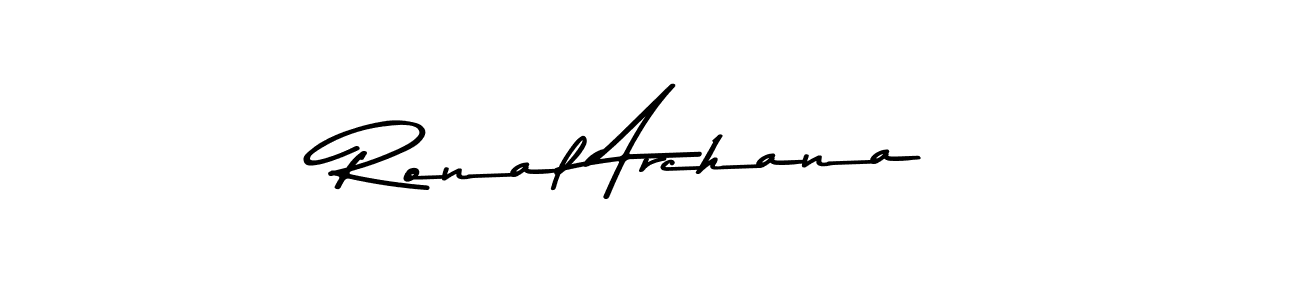 Make a beautiful signature design for name Ronal Archana. Use this online signature maker to create a handwritten signature for free. Ronal Archana signature style 9 images and pictures png