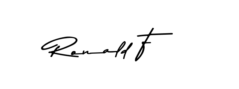 Make a beautiful signature design for name Ronald F. With this signature (Asem Kandis PERSONAL USE) style, you can create a handwritten signature for free. Ronald F signature style 9 images and pictures png