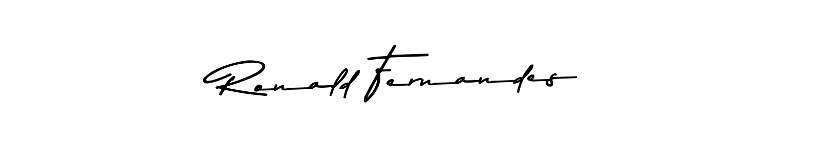 Design your own signature with our free online signature maker. With this signature software, you can create a handwritten (Asem Kandis PERSONAL USE) signature for name Ronald Fernandes. Ronald Fernandes signature style 9 images and pictures png