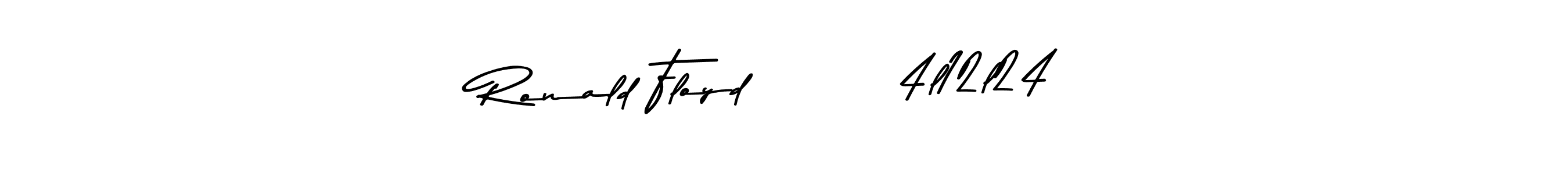 Design your own signature with our free online signature maker. With this signature software, you can create a handwritten (Asem Kandis PERSONAL USE) signature for name Ronald Floyd        4l12l24. Ronald Floyd        4l12l24 signature style 9 images and pictures png