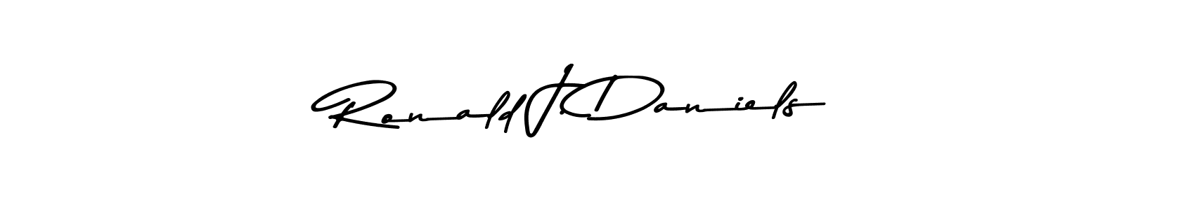 Create a beautiful signature design for name Ronald J. Daniels. With this signature (Asem Kandis PERSONAL USE) fonts, you can make a handwritten signature for free. Ronald J. Daniels signature style 9 images and pictures png