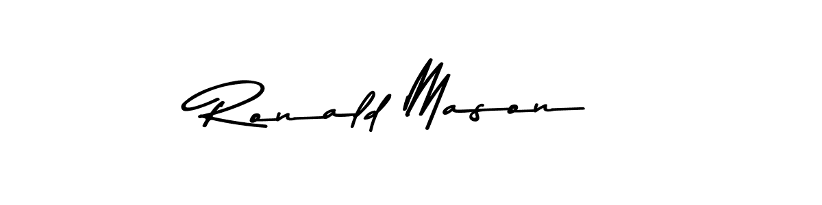 You should practise on your own different ways (Asem Kandis PERSONAL USE) to write your name (Ronald Mason) in signature. don't let someone else do it for you. Ronald Mason signature style 9 images and pictures png