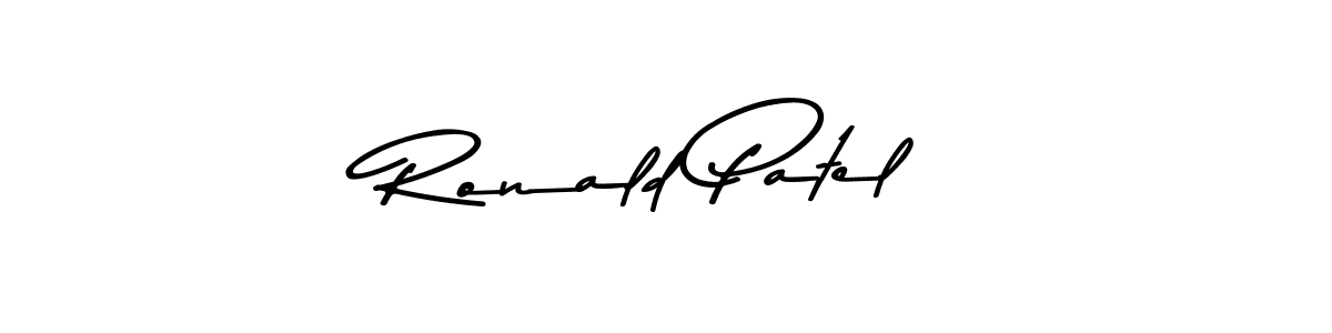 Use a signature maker to create a handwritten signature online. With this signature software, you can design (Asem Kandis PERSONAL USE) your own signature for name Ronald Patel. Ronald Patel signature style 9 images and pictures png
