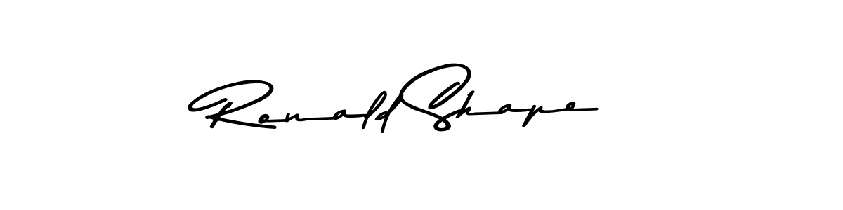 How to make Ronald Shape signature? Asem Kandis PERSONAL USE is a professional autograph style. Create handwritten signature for Ronald Shape name. Ronald Shape signature style 9 images and pictures png