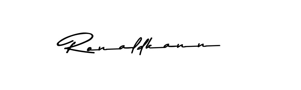 Ronaldkann stylish signature style. Best Handwritten Sign (Asem Kandis PERSONAL USE) for my name. Handwritten Signature Collection Ideas for my name Ronaldkann. Ronaldkann signature style 9 images and pictures png