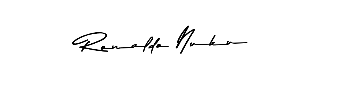 Ronaldo Nuku stylish signature style. Best Handwritten Sign (Asem Kandis PERSONAL USE) for my name. Handwritten Signature Collection Ideas for my name Ronaldo Nuku. Ronaldo Nuku signature style 9 images and pictures png