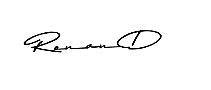 Ronan D stylish signature style. Best Handwritten Sign (Asem Kandis PERSONAL USE) for my name. Handwritten Signature Collection Ideas for my name Ronan D. Ronan D signature style 9 images and pictures png