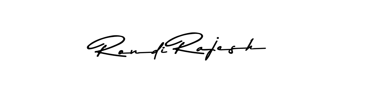 Create a beautiful signature design for name Rondi Rajesh. With this signature (Asem Kandis PERSONAL USE) fonts, you can make a handwritten signature for free. Rondi Rajesh signature style 9 images and pictures png