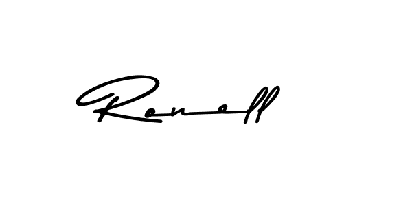 Use a signature maker to create a handwritten signature online. With this signature software, you can design (Asem Kandis PERSONAL USE) your own signature for name Ronell. Ronell signature style 9 images and pictures png