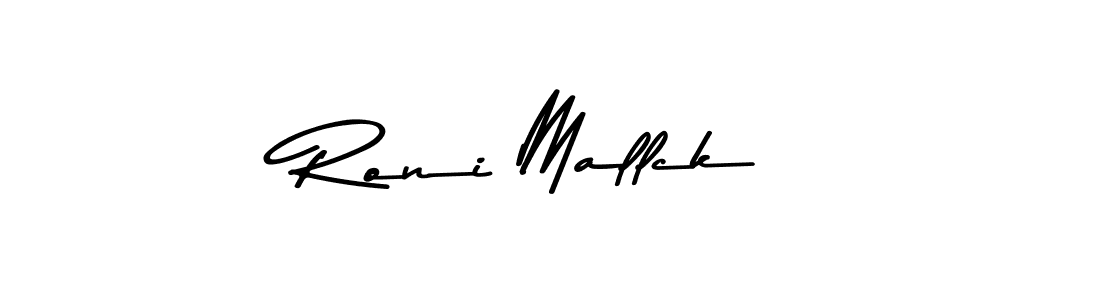 The best way (Asem Kandis PERSONAL USE) to make a short signature is to pick only two or three words in your name. The name Roni Mallck include a total of six letters. For converting this name. Roni Mallck signature style 9 images and pictures png