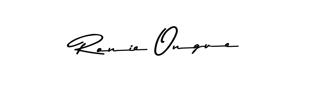Use a signature maker to create a handwritten signature online. With this signature software, you can design (Asem Kandis PERSONAL USE) your own signature for name Ronie Ongue. Ronie Ongue signature style 9 images and pictures png