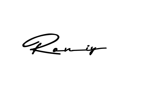 Make a beautiful signature design for name Roniy. Use this online signature maker to create a handwritten signature for free. Roniy signature style 9 images and pictures png