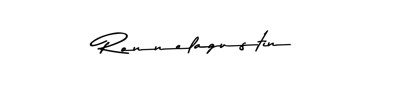 Make a beautiful signature design for name Ronnelagustin. With this signature (Asem Kandis PERSONAL USE) style, you can create a handwritten signature for free. Ronnelagustin signature style 9 images and pictures png