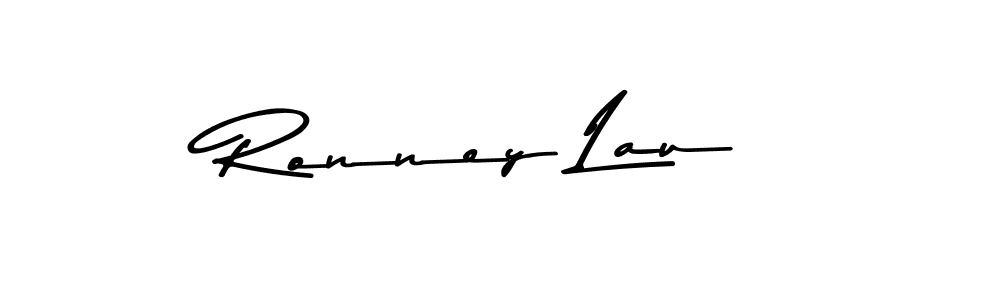 How to make Ronney Lau name signature. Use Asem Kandis PERSONAL USE style for creating short signs online. This is the latest handwritten sign. Ronney Lau signature style 9 images and pictures png