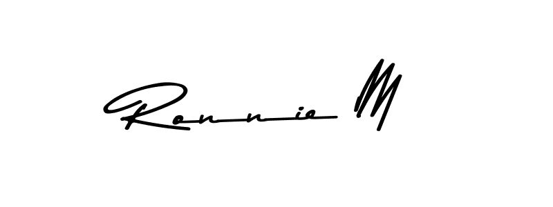 Use a signature maker to create a handwritten signature online. With this signature software, you can design (Asem Kandis PERSONAL USE) your own signature for name Ronnie M. Ronnie M signature style 9 images and pictures png